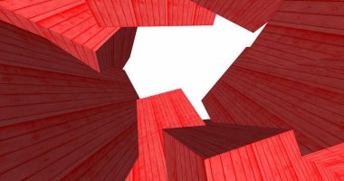 3D soyut beton küp arka plan 