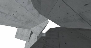 3D soyut beton küp arka plan 