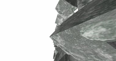 3D soyut beton küp arka plan 