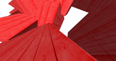 3D soyut beton küp arka plan 