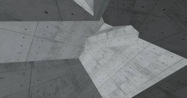 3D soyut beton küp arka plan 