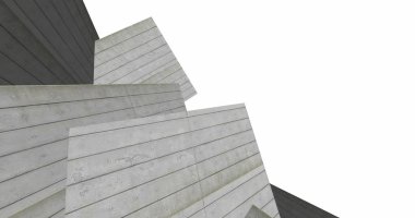 3D soyut beton küp arka plan 