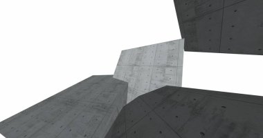 3D soyut beton küp arka plan 