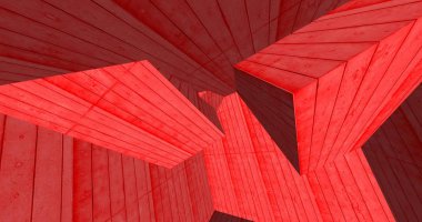 3D soyut beton küp arka plan 