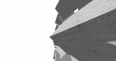 3D soyut beton küp arka plan 