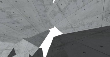 3D soyut beton küp arka plan 