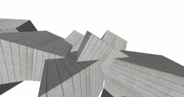 3D soyut beton küp arka plan 