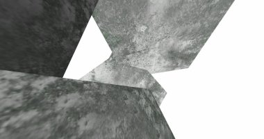 3D soyut beton küp arka plan 