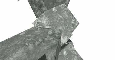 3D soyut beton küp arka plan 