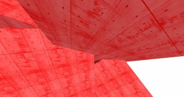 3D soyut beton küp arka plan 