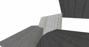 3D soyut beton küp arka plan 