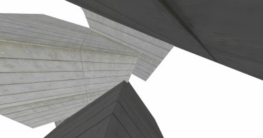 3D soyut beton küp arka plan 