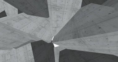 3D soyut beton küp arka plan 