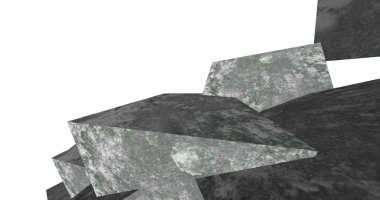 3D soyut beton küp arka plan 