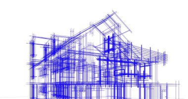 Ev kavramı kroki 3d çizim