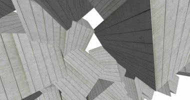 3D soyut beton küp arka plan 