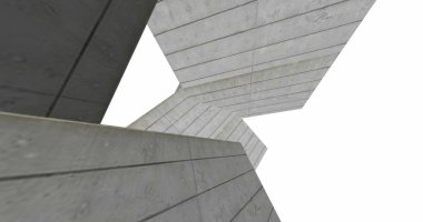 3D soyut beton küp arka plan 