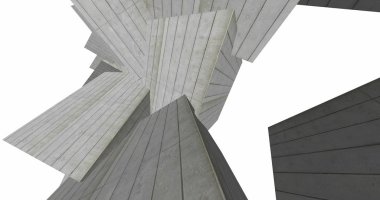 3D soyut beton küp arka plan 