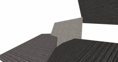 3D soyut beton küp arka plan 