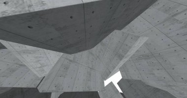 3D soyut beton küp arka plan 