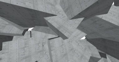 3D soyut beton küp arka plan 