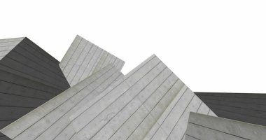 3D soyut beton küp arka plan 