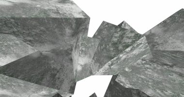 3D soyut beton küp arka plan 