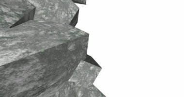 3D soyut beton küp arka plan 