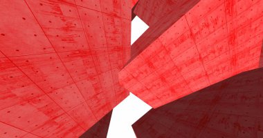 3D soyut beton küp arka plan 