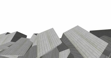 3D soyut beton küp arka plan 