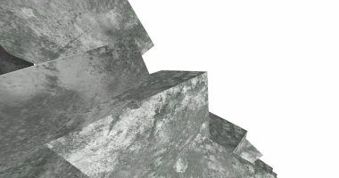 3D soyut beton küp arka plan 