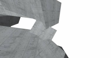 3D soyut beton küp arka plan 