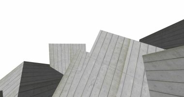 3D soyut beton küp arka plan 