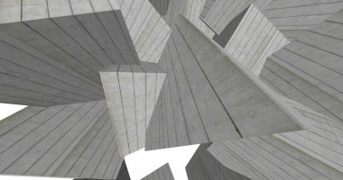 3D soyut beton küp arka plan 