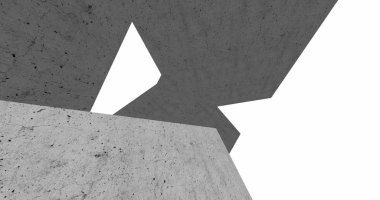 3D soyut beton küp arka plan 