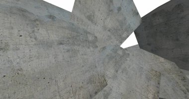 3D soyut beton küp arka plan 