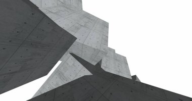 3D soyut beton küp arka plan 