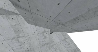 3D soyut beton küp arka plan 