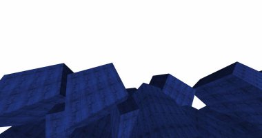 3D soyut beton küp arka plan 