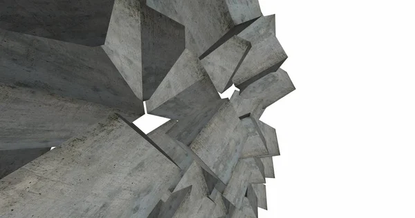 3d abstract concrete cubes background