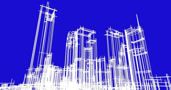 Obrázek Architekturu Měst Budov — Stock fotografie