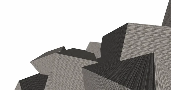 抽象混凝土立方体背景 — 图库照片