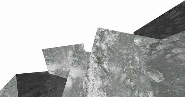 3D soyut beton küp arka plan 