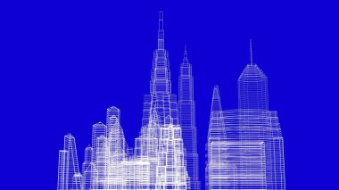 Mimari bina, kentsel kentsel illüstrasyon tasarımı, soyut arkaplan.