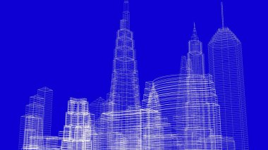 Mimari bina, kentsel kentsel illüstrasyon tasarımı, soyut arkaplan.