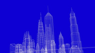 Mimari bina, kentsel kentsel illüstrasyon tasarımı, soyut arkaplan.