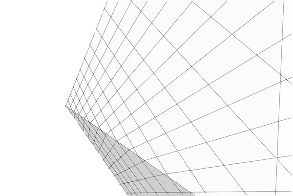 建筑设计的3D图解 — 图库照片