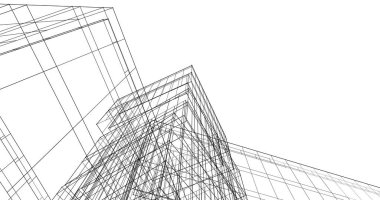 soyut mimari duvar kağıdı tasarımı, dijital konsept arkaplan