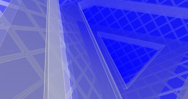 Mimari sanat konseptinde soyut çizgiler, minimum geometrik şekiller. 