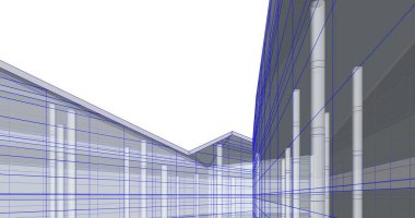 soyut mimari duvar kağıdı tasarımı, dijital konsept arkaplan